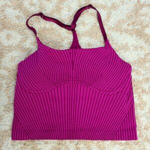 Lululemon pink cropped tank